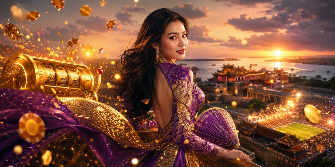 Người dùng tại Huế đội nón lá chơi slot game trên thiết bị di động